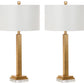 Safavieh Perri 30-Inch H Crystal Base Table Lamp Set Of 2 - Gold | Table Lamps | Modishstore