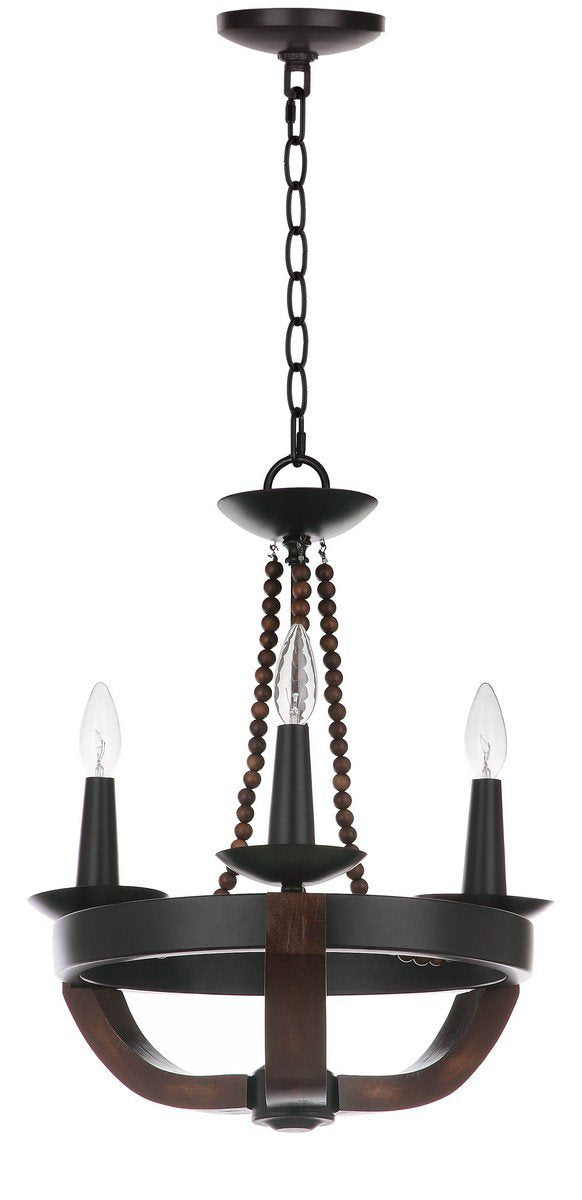 Safavieh Lucero 17.5-Inch Dia Adjustable Chandelier - Black | Chandeliers | Modishstore - 2