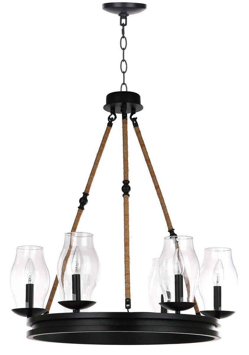 Safavieh Fritz 25-Inch Dia Adjustable Chandelier - Black | Chandeliers | Modishstore - 2