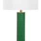 Safavieh Ollie 31.5-Inch H Faux Alligator Table Lamp Set Of 2 - Dark Green | Table Lamps | Modishstore - 2