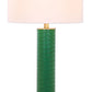 Safavieh Ollie 31.5-Inch H Faux Alligator Table Lamp Set Of 2 - Dark Green | Table Lamps | Modishstore - 3