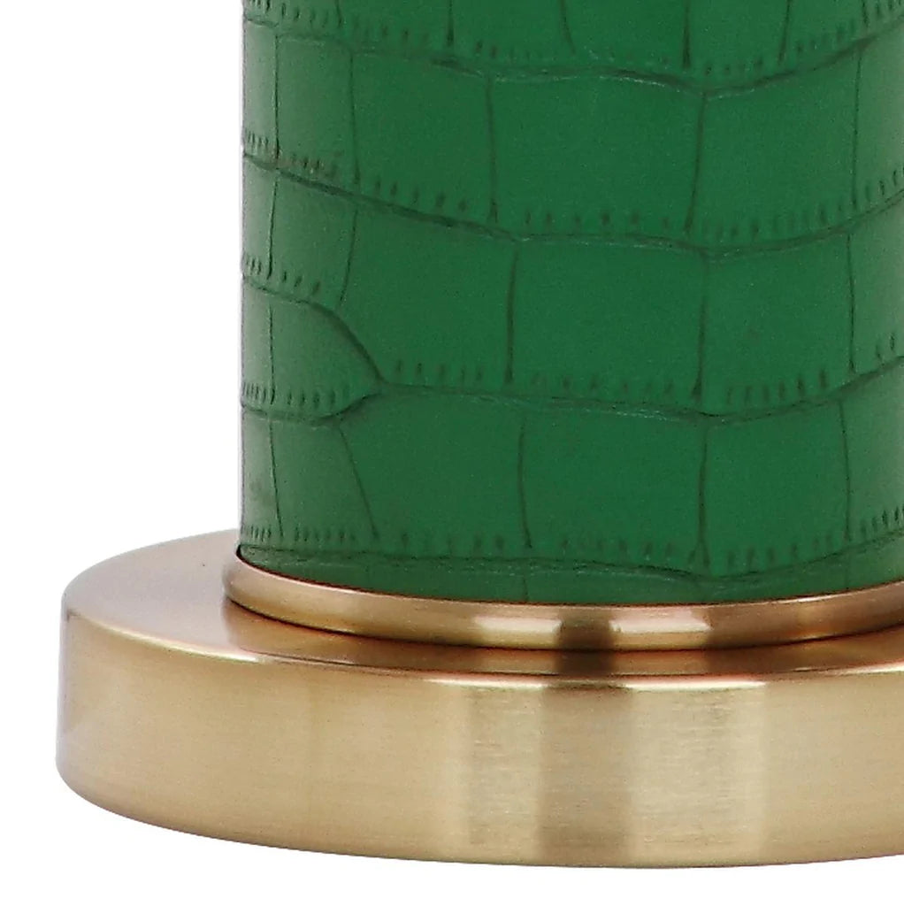 Safavieh Ollie 31.5-Inch H Faux Alligator Table Lamp Set Of 2 - Dark Green | Table Lamps | Modishstore - 5