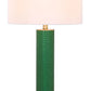 Safavieh Ollie 31.5-Inch H Faux Snakeskin Table Lamp Set Of 2 - Dark Green | Table Lamps | Modishstore - 4