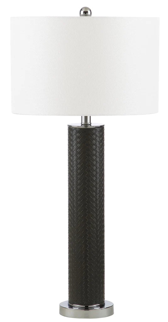 Safavieh Ollie 31.5-Inch H Faux Woven Leather Table Lamp Set Of 2 - Grey | Table Lamps | Modishstore - 5