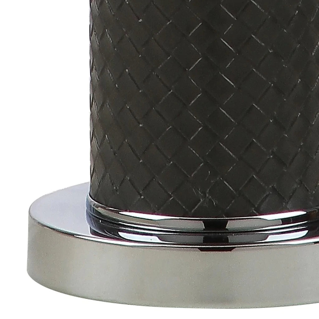 Safavieh Ollie 31.5-Inch H Faux Woven Leather Table Lamp Set Of 2 - Grey | Table Lamps | Modishstore - 2