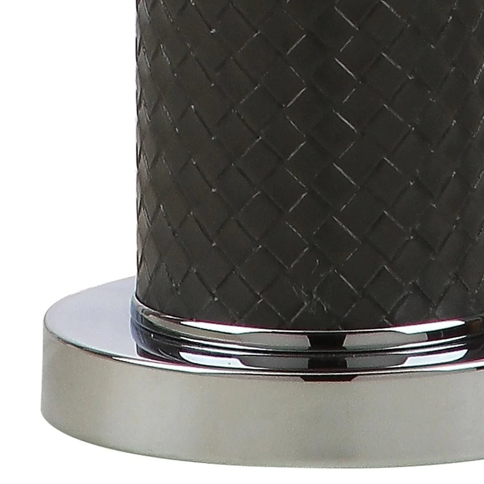 Safavieh Ollie 31.5-Inch H Faux Woven Leather Table Lamp Set Of 2 - Grey | Table Lamps | Modishstore - 2