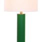 Safavieh Ollie 31.5-Inch H Faux Woven Leather Table Lamp Set Of 2 - Dark Green | Table Lamps | Modishstore - 4