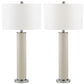 Safavieh Ollie 31.5-Inch H Faux Woven Leather Table Lamp Set Of 2 - Cream | Table Lamps | Modishstore