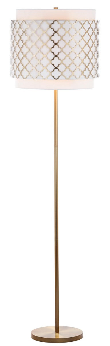 Safavieh Priscilla 61.5-Inch H Floor Lamp - Gold | Floor Lamps | Modishstore