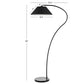 Safavieh Lumi Arc 69-Inch H Floor Lamp - Black | Floor Lamps | Modishstore - 3