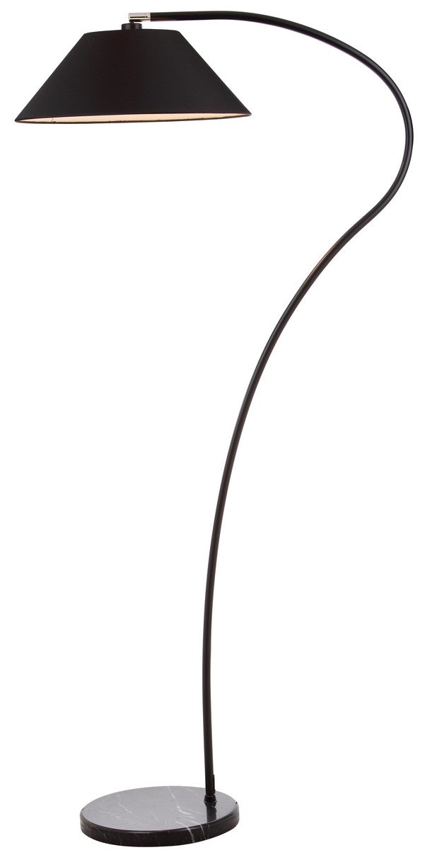 Safavieh Lumi Arc 69-Inch H Floor Lamp - Black | Floor Lamps | Modishstore