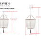 Safavieh Angie 3 Light Cream 18-Inch Dia Beaded Pendant - Cream | Pendant Lamps | Modishstore - 3