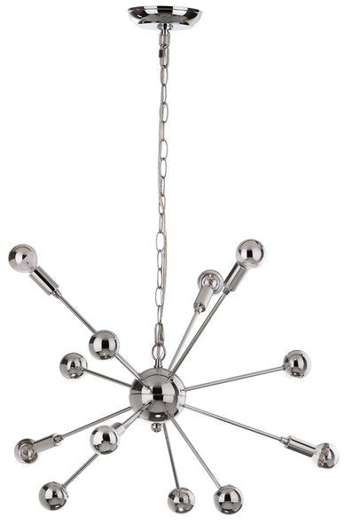 Safavieh Matrix Sputnik 6 Light Chrome 24.75 Inch Dia Pendant - Chrome | Pendant Lamps | Modishstore - 2