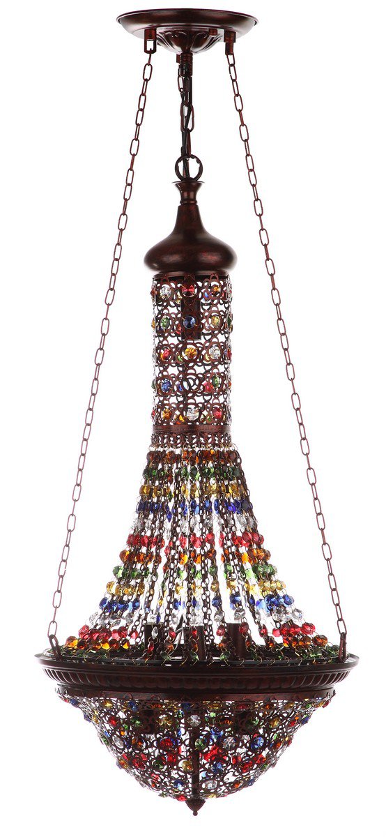 Safavieh Moroccan Gentle 15.25-Inch Dia Pendant Lamp - Dark Bronze | Pendant Lamps | Modishstore - 2