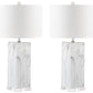 Safavieh Olympia Marble Table Lamp Set Of 2 - Black | Table Lamps | Modishstore - 2