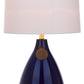 Safavieh Kingship 24-Inch H Navy And Gold Table Lamp Set Of 2 - Navy | Table Lamps | Modishstore - 3