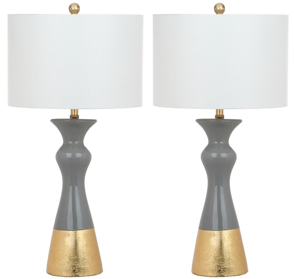 Safavieh Iris 30.5-Inch H Table Lamp Set Of 2 - Grey | Table Lamps | Modishstore - 2