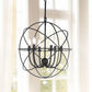 Safavieh Evie 22 Inch-Dia Adjustable Chandelier - Black | Chandeliers | Modishstore