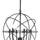 Safavieh Evie 22 Inch-Dia Adjustable Chandelier - Black | Chandeliers | Modishstore - 2