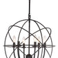 Safavieh Evie 22 Inch-Dia Adjustable Chandelier - Black | Chandeliers | Modishstore - 3