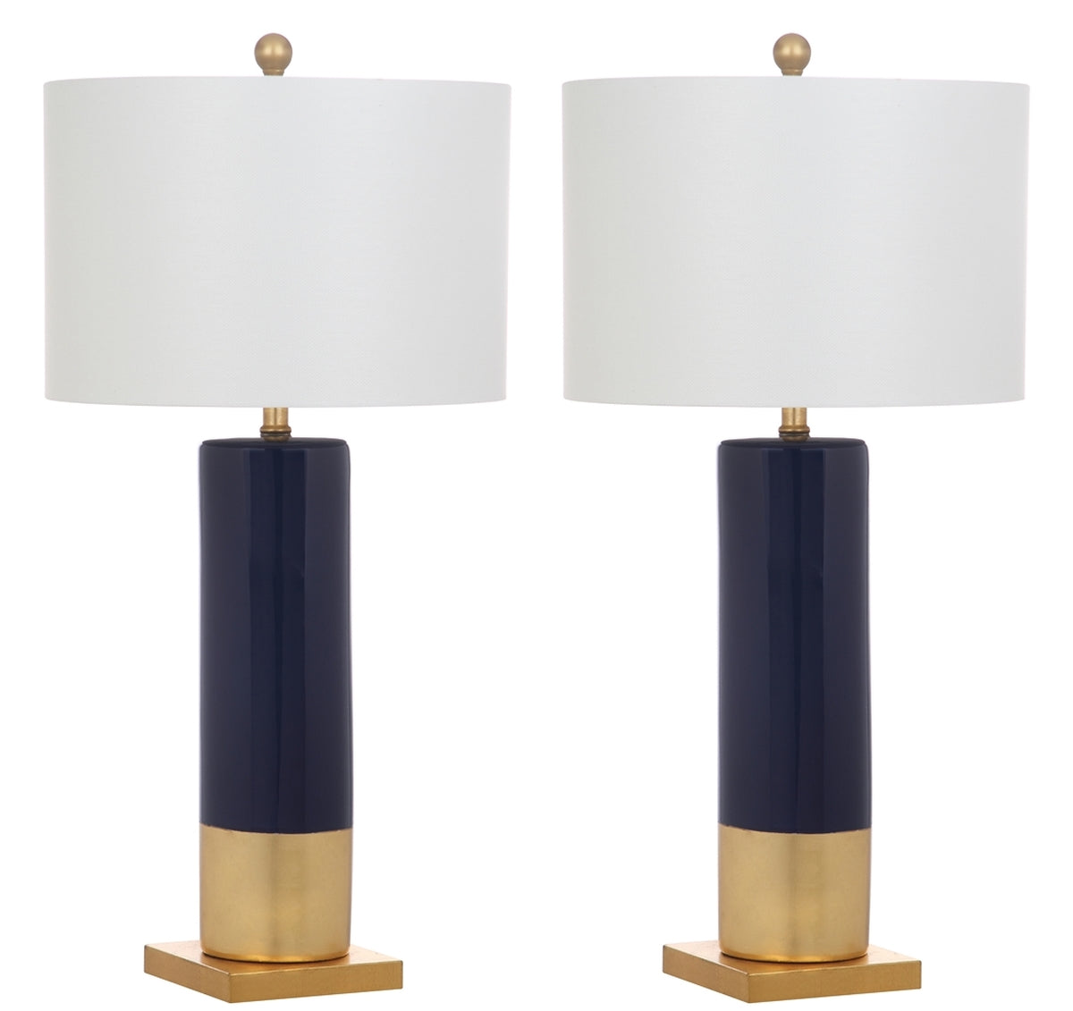 Safavieh Dolce 31-Inch H Table Lamp Set Of 2 - Navy | Table Lamps | Modishstore