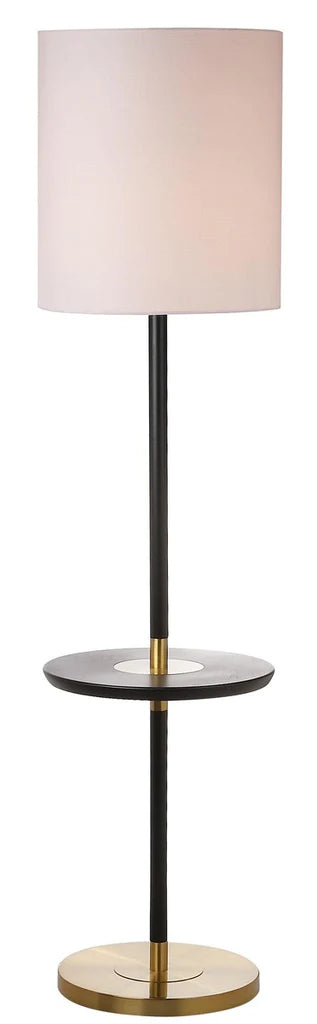 Safavieh Janell 65-Inch H End Table Floor Lamp - Black | Floor Lamps | Modishstore
