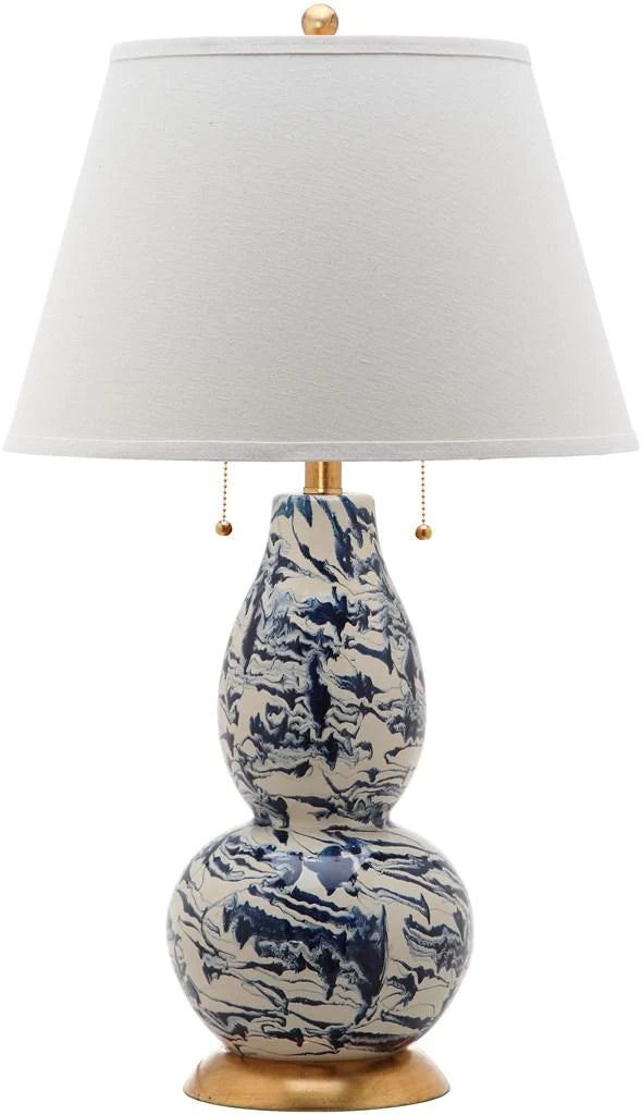 Safavieh Color Swirls 28-Inch H Glass Table Lamp - Navy | Table Lamps | Modishstore - 2