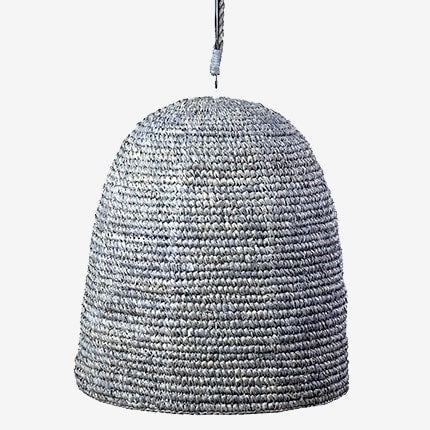 Anika Pendant Woven Raffia-Grey Wash by Jeffan | Pendant Lamps | Modishstore - 10