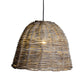 Mason PendantRattan(Kuboo Grey)Metal Frame | ModishStore | Pendant Lamps