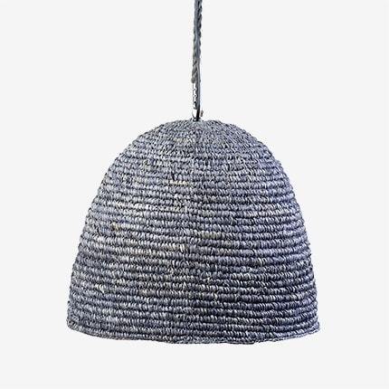 Anika Pendant Woven Raffia-Grey Wash by Jeffan | Pendant Lamps | Modishstore - 4