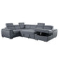 Hanley Sectional Sofa  By Acme Furniture | Sectional | Modishstore - 6