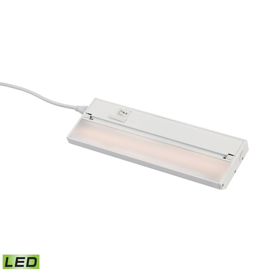 ZeeLED Pro 1-Light Utility Light in White with Diffused Glass - Integrated LED ELK Lighting LV012RSF | Lightbulbs | Modishstore