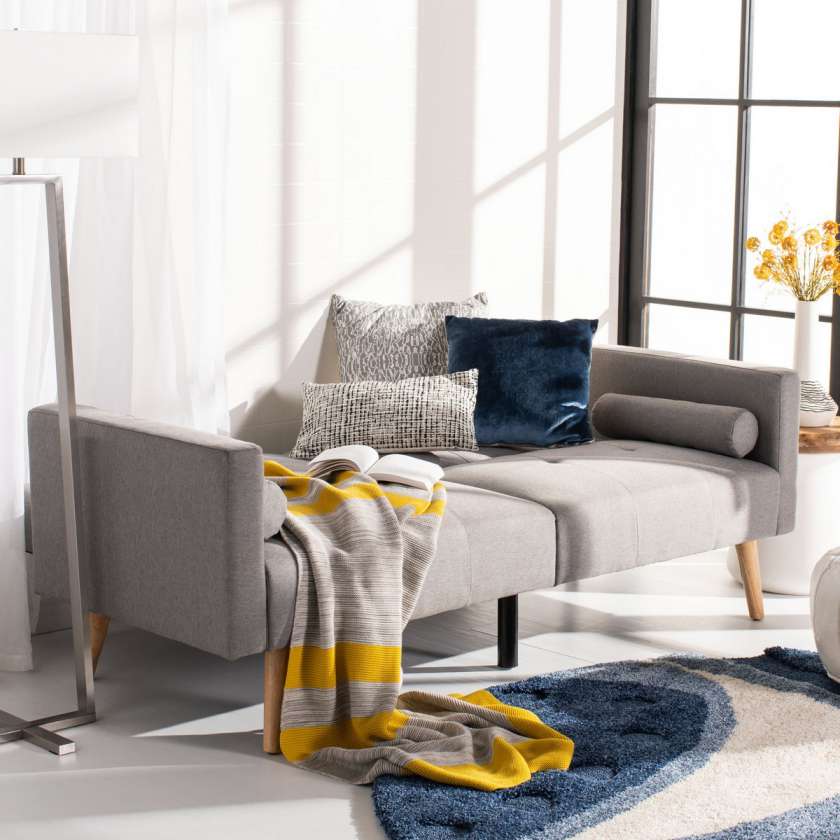 Safavieh Murray Foldable Futon Bed With Pillow | Sofas | Modishstore - 5