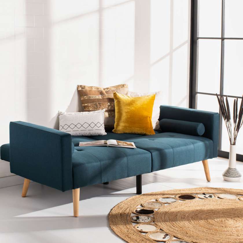 Safavieh Murray Foldable Futon Bed With Pillow | Sofas | Modishstore - 8