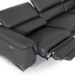 Divani Casa Maine - Modern Grey Eco-Leather Sofa with Electric Recliner-5
