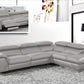 Divani Casa Maine - Modern Medium Grey Eco-Leather RAF Chaise Sectional Sofa w/ Recliner-3
