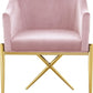 Modrest Mancos - Modern Pink Velvet Accent Chair-2