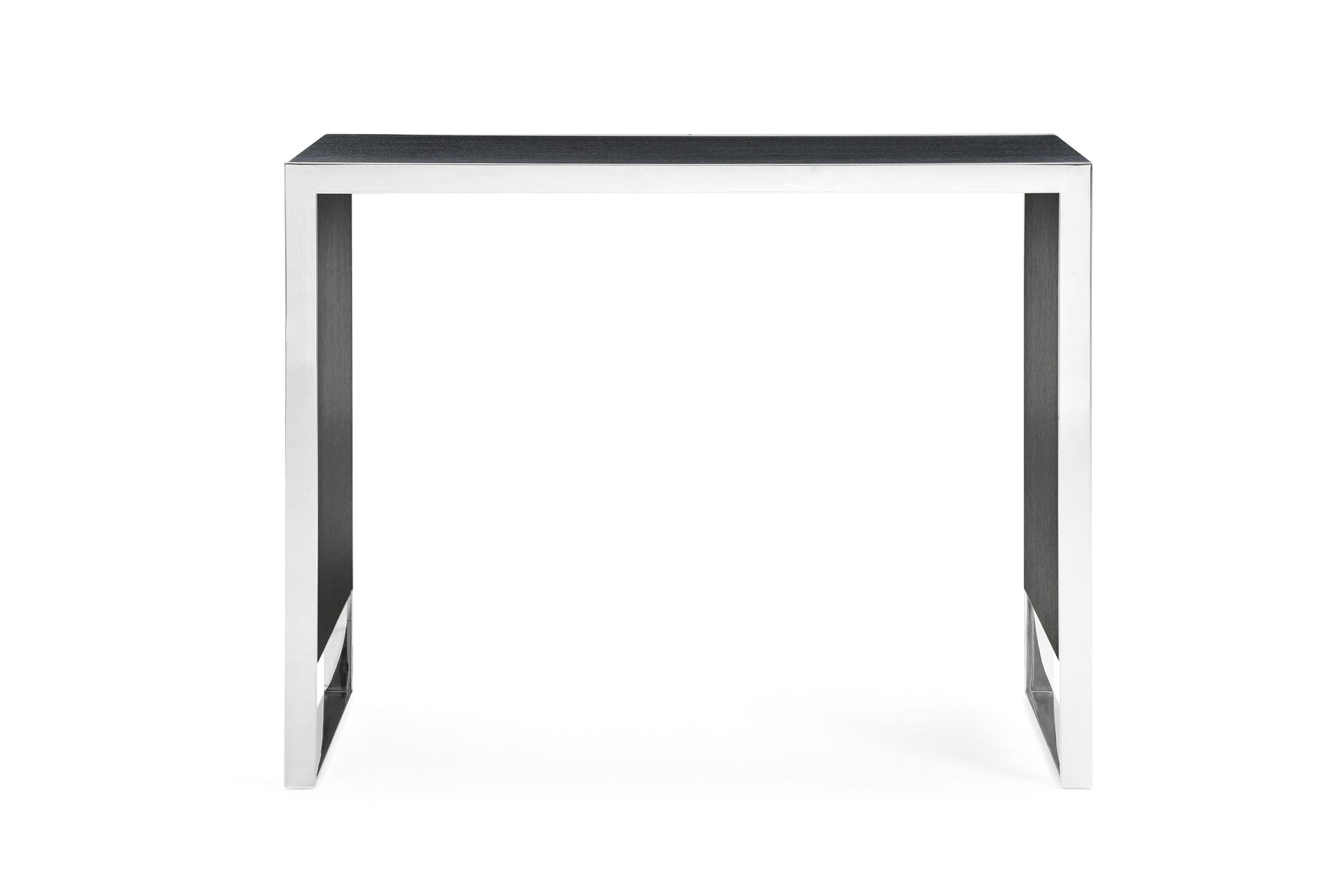 Modrest Manston - Modern Black Oak & Stainless Steel Bar Table-3