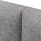 Nova Domus Maranello - Modern Grey Fabric Bed w/ Two Nightstands | Beds | Modishstore - 4