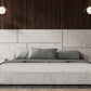 Nova Domus Marbella - Italian Modern White Marble Bed w/ 2 Nightstands | Modishstore | Beds