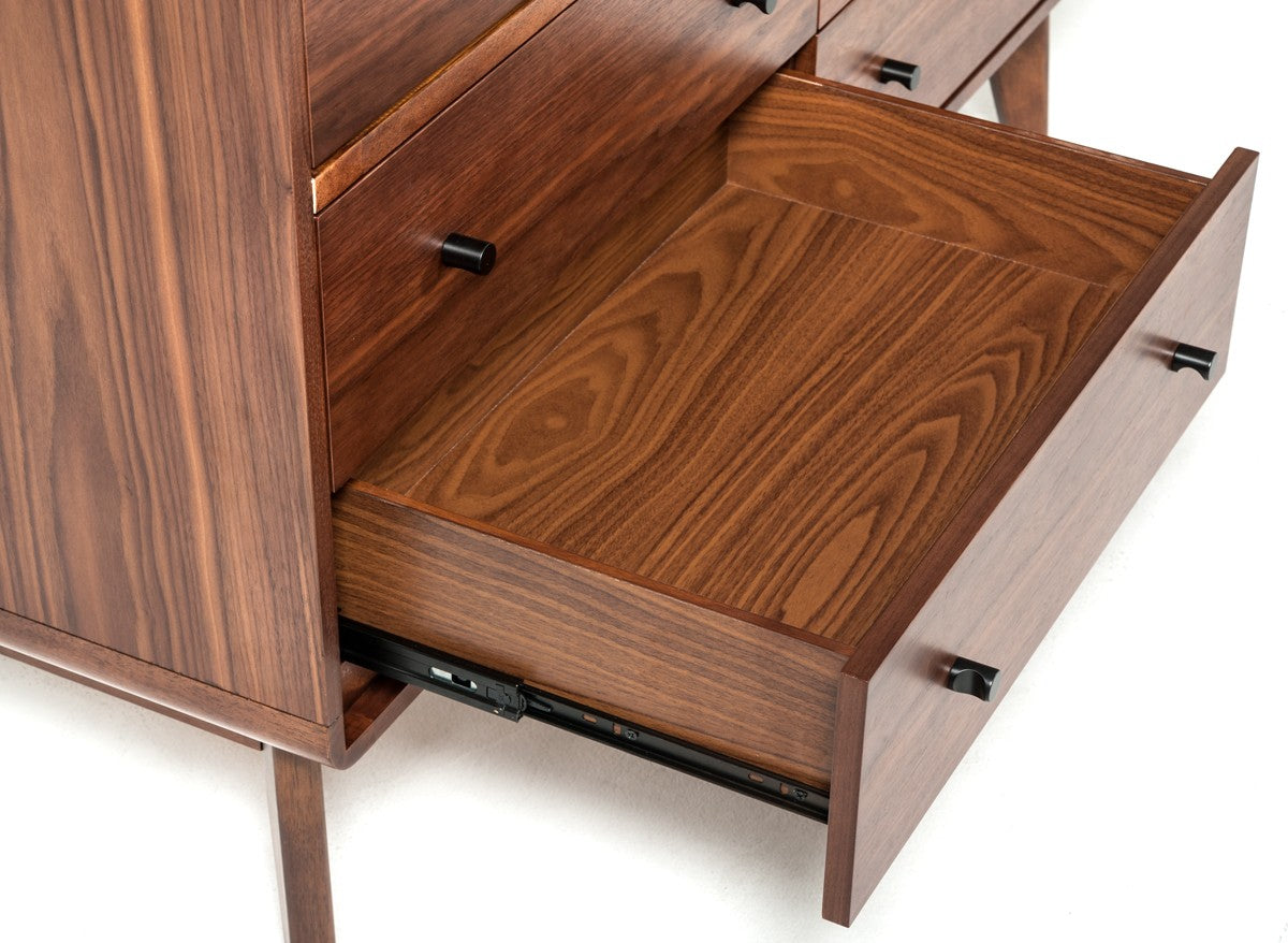 Vig FurnitureModrest Marshall Mid-Century Modern Walnut Dresser | Modishstore | Dressers-4