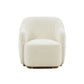 Modrest Masha Modern Off White Sherpa Accent Chair | Lounge Chairs | Modishstore - 2