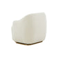 Modrest Masha Modern Off White Sherpa Accent Chair | Lounge Chairs | Modishstore - 4