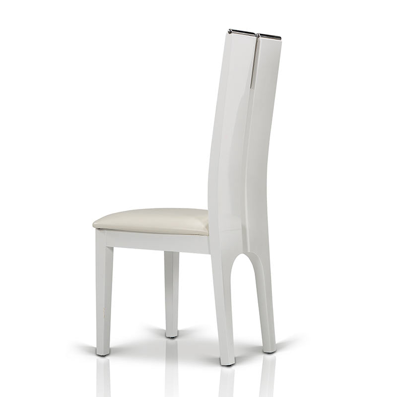 Vig Furniture Modrest Maxi White Gloss Chair ( Set of 2 ) | Modishstore | Dining Chairs