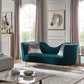 Divani Casa Loretta Modern Green Velvet Sofa | Sofas | Modishstore