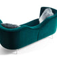 Divani Casa Loretta Modern Green Velvet Sofa | Sofas | Modishstore - 2