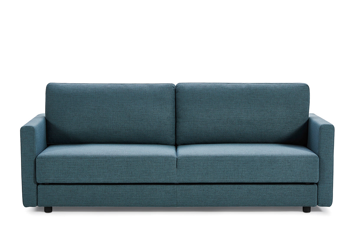 Divani Casa Fredonia Modern Blue-Green Fabric Sofa Bed w/ Storage-2