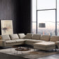 Divani Casa Cascade Modern Beige Fabric Sectional Sofa | Sofas | Modishstore