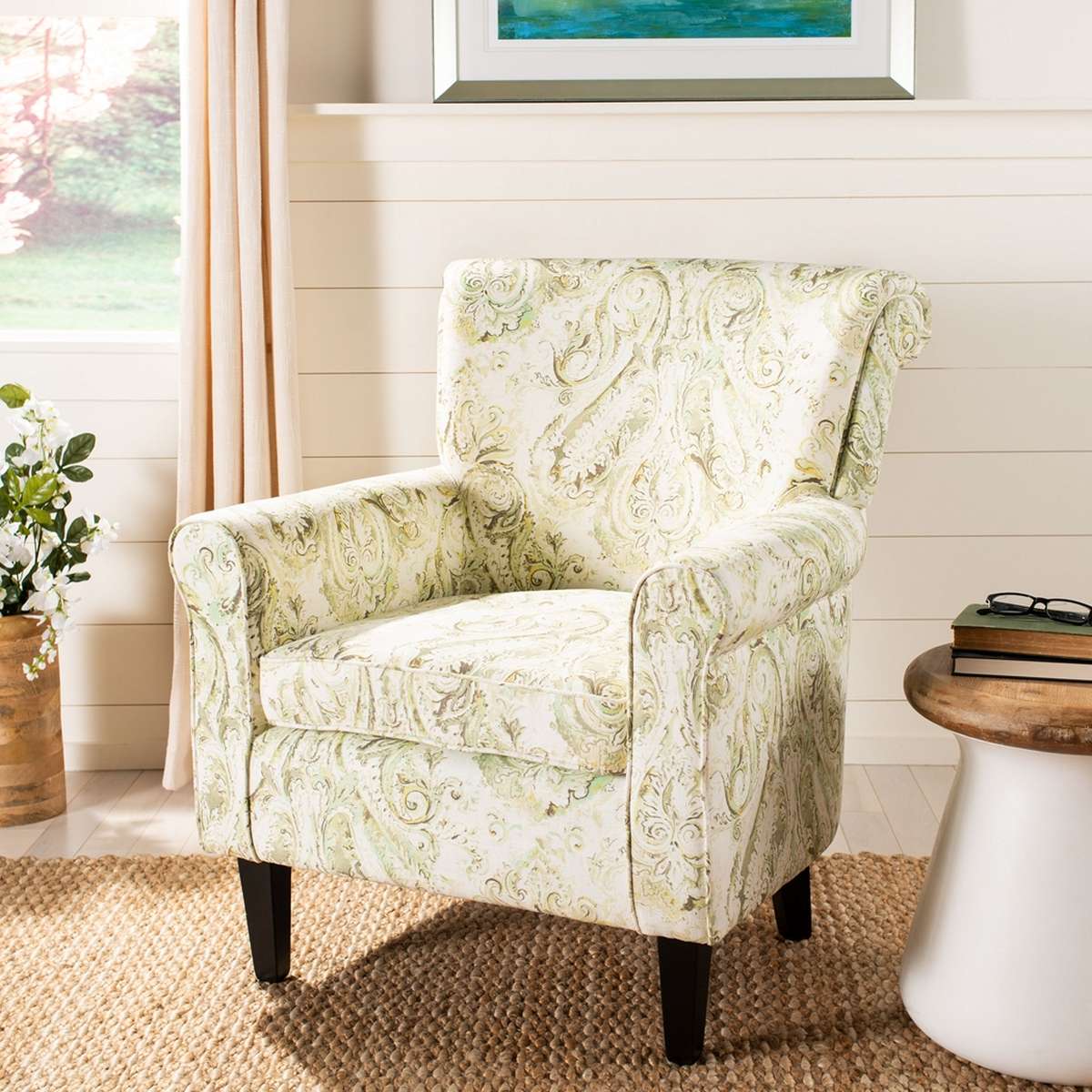 Safavieh Hazina Club Chair - Green | Accent Chairs | Modishstore