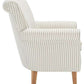Safavieh Hazina Club Chair - Beige Stripe | Accent Chairs | Modishstore - 3